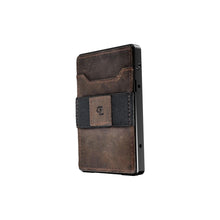 Load image into Gallery viewer, Groove Life Wallet Black w Brown Leather