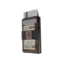 Load image into Gallery viewer, Groove Life Wallet Black w Brown Leather