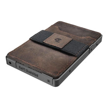 Load image into Gallery viewer, Groove Life Wallet Gunmetal w Brown Leather