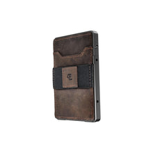 Load image into Gallery viewer, Groove Life Wallet Gunmetal w Brown Leather
