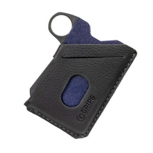 Load image into Gallery viewer, Grip6 Wallet Blue Steel + Leather Jacket