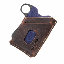 Load image into Gallery viewer, Grip6 Wallet Blue Steel + Leather Jacket