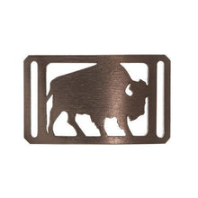 Load image into Gallery viewer, Grip6 Belt Australia Conservation Buckle Buffalo Bronze