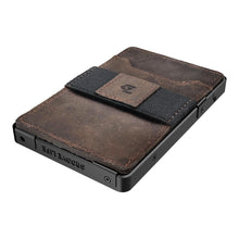 Load image into Gallery viewer, Groove Life Wallet Black w Brown Leather
