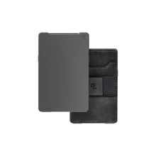 Load image into Gallery viewer, Groove Life Wallet Gunmetal w Black Leather
