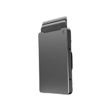 Load image into Gallery viewer, Groove Life Wallet Gunmetal w Black Leather
