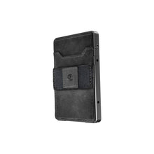 Load image into Gallery viewer, Groove Life Wallet Gunmetal w Black Leather
