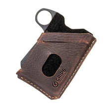 Load image into Gallery viewer, Grip6 Wallet Australia Black Loop Leather Jacket Brown gift idea
